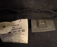 OSKA Heavy Linen Jacket size 1V regular size 4 excellent condition. Dark Navy