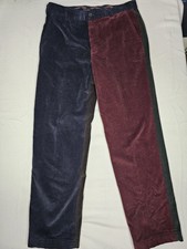 VTG 1990's Brooks Brothers Clark Fit Mens Corduroy Pants Colorblock 36x30