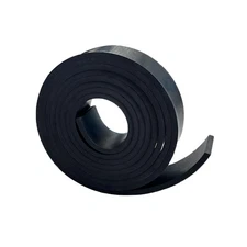 Thick Solid Rubber Strips Sheet Rolls 1/4 .25" Thick X 2" Wide X 10'Long Soli...