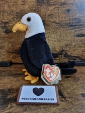 Ty Beanie Babies Baldy The Bald Eagle Soft Toy with Tags Retired Vintage Plush