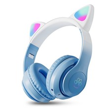 Wireless Bluetooth Headphones Foldable HD Headset w/ Cat Ear Mic For Phones