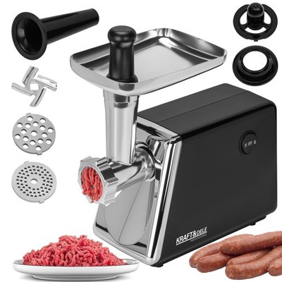 Fleischwolf 2200W 3kg/min Wurstfüller Gemüsereibe Metall 3 Scheiben 2 Messer