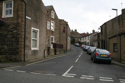 Photo A3 Earby  Aspen Lane Seen from its junction with Water Street c2017