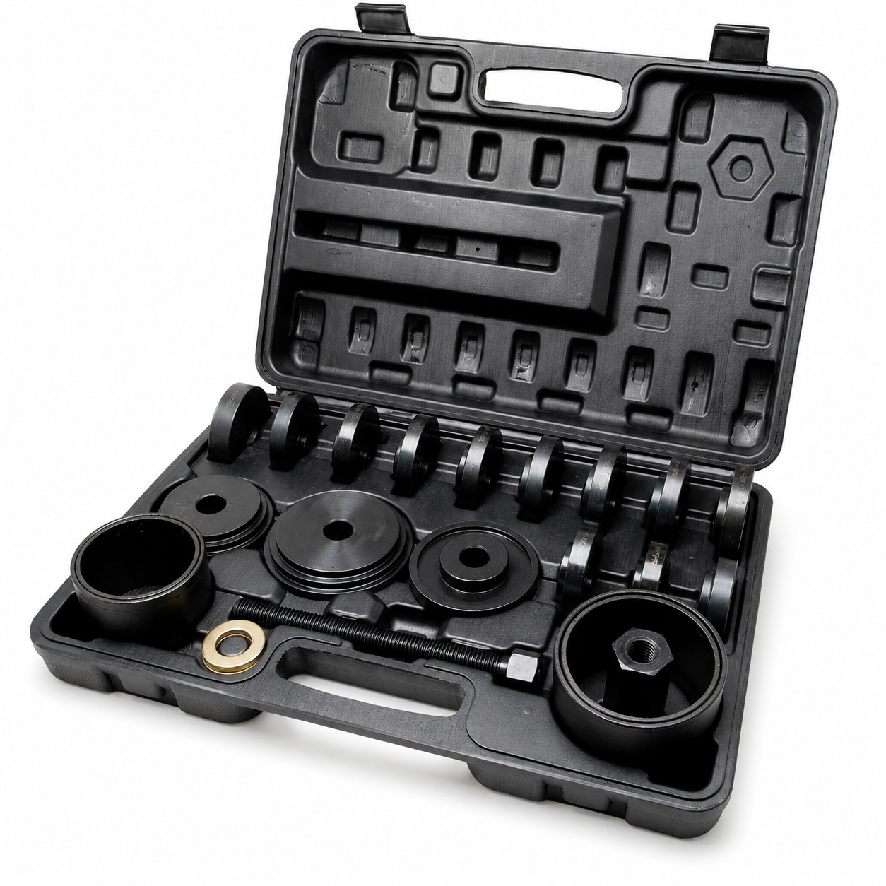 Wheel Bearing Removal Tool Kit 23pc FWD 50–88mm Heavy Duty No Strut with Case