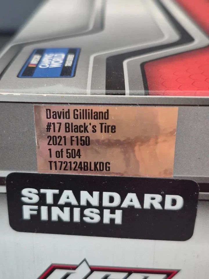 Raro 2021 David Gilliland #17 neumático negro 1/24 Lionel Action Ford F150 NASCAR Foto 2 de 4