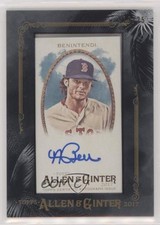2017 Topps Allen & Ginter Minis Black Framed 19/25 Andrew Benintendi Auto 1v3