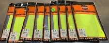 Lot of 9 Ergodyne Work Gear 8249Z  ANSI Type R Safety Vest Lime Size XS