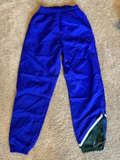 Nike Windbreaker Vintage Blue Green White Pants W/Zipper M 8-10 Mint