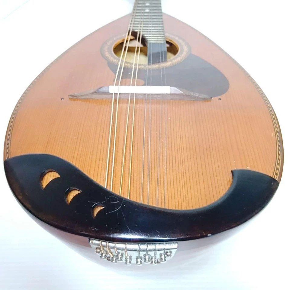 Mandolina Suzuki M-210 1975 marrón con estuche rígido vintage buen estado Japón Foto 4 de 4