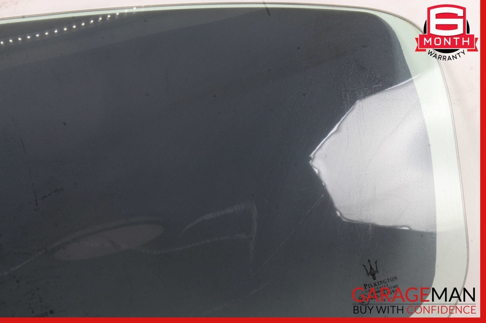 03-13 Maserati Quattroporte M139 Rear Left Side Door Window Glass OEM
