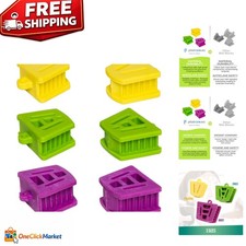 Autoclavable Dental Bite Blocks in Assorted Sizes for Adults  Kids - Pack of 6