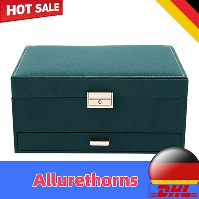 3 Layers Jewelry Box Organizer Große Kapazität Ring Ohrring Halskette Lagerung