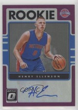 2016 Panini Donruss Optic Rookie Signatures Purple Prizm Henry Ellenson Auto mp7