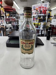 Vintage Screw Top Paper Label Bottle Which Reads One Pint Cru Bro Apple Cider...