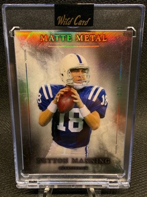 2026 Wild Card Matte Metal Peyton Manning Brushed Oil 1/1 Silver Holo SSP HOF