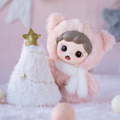 TNTSpace Zoraa Fluffy Cabin Series Plush Pendant: Woohoo Piglet (Pink No Box)