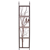 Gartenstecker Vogellied Aus Metall Edelrost Deko Garten, Echtrost Gartenstecker