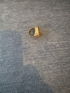 Antique 22ct Gold Half Sovereign Mounted In 9ct Gold Ring