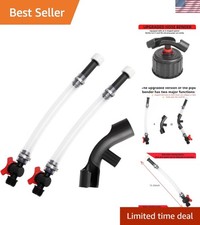 High-Quality Racing Fuel Jug with Bender Hose and Ball Valve Closure - 5 Gallon