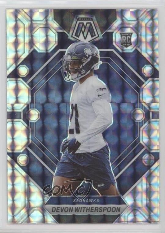2023 Panini Mosaic Rookies Mosaic Prizm Devon Witherspoon #313 Rookie RC 0wl1