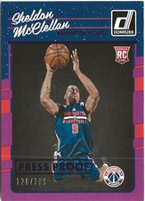 2016-17 Panini Donruss Sheldon McClellan Press Proof RC 126/199 Wizards
