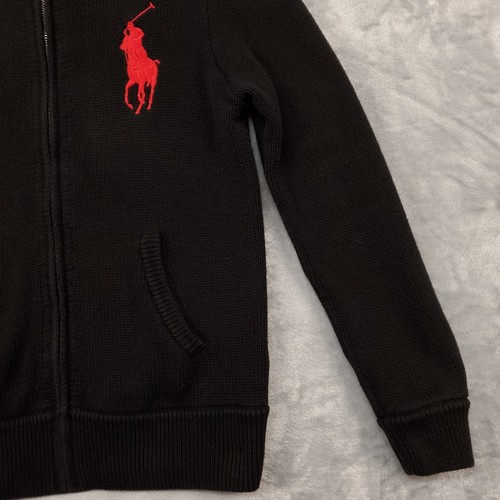 Polo Ralph Lauren Cardigan Sweater Boys Large 14-16 Big Pony 3 - Picture 4 of 12