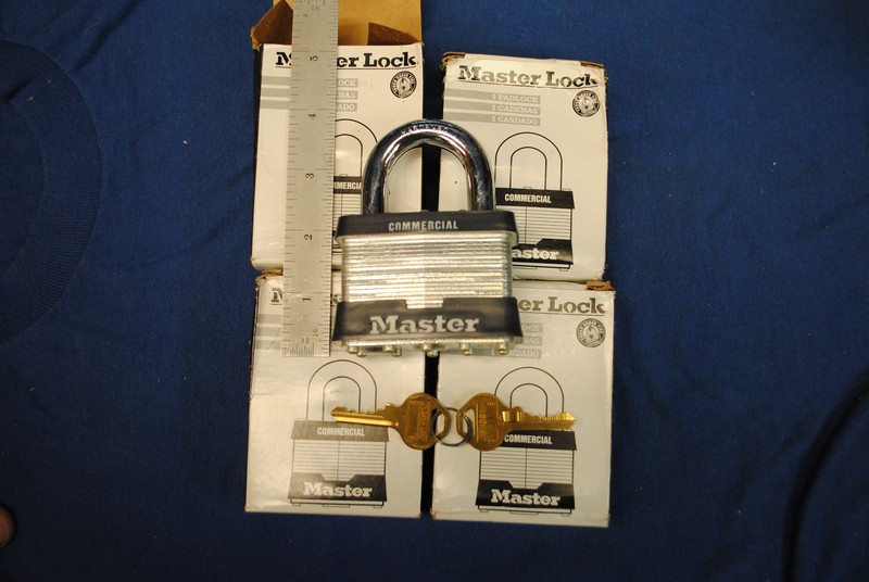 Qty. 4 Master #15 COMMERCIAL PADLOCKS Keyed Alike - FREE SHIPPING