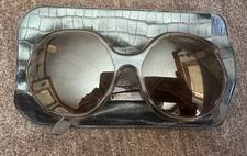 ORIGINAL VINTAGE 70's SUNGLASSES GUY LAROCHE Oversized Gray