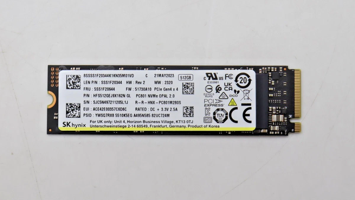 Lenovo 512 GB Solid State Drives for sale | eBay