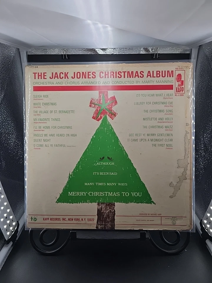 Джек Джонс LP Рождественский альбом 1964 Kapp KL-1399 Hollywood Press VG +/VG - Изображение 3 из 4