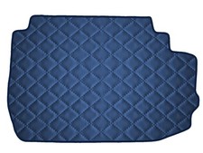 &Ouml;ko Leder Kofferraumteppich f&uuml;r Mercedes S W220 limousine 2002-2005, Dunkelblau