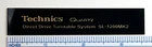 Technics SL-1200MK2 Turntable Replacement Badge Black w/Gold Letters