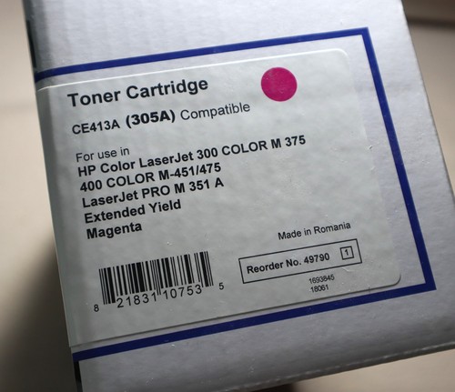 Katun Performance HP 305A Magenta Toner Print Cartridge CE413A Laser Jet 300 - Picture 2 of 5