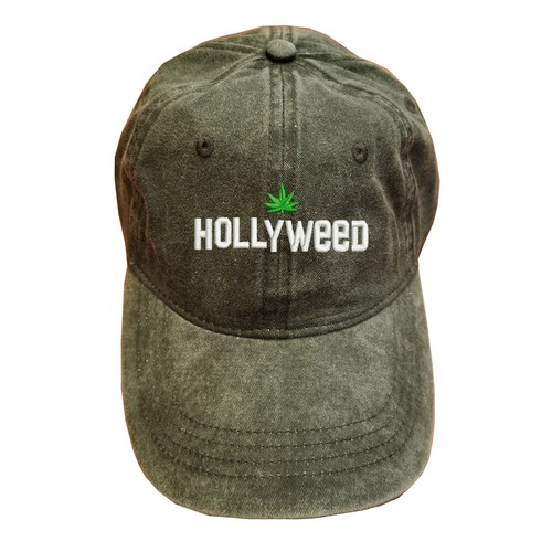 Hollyweed Weed leaf Mota cotton baseball cap U Choose color Pigment Dyed cotton - Picture 2 of 4