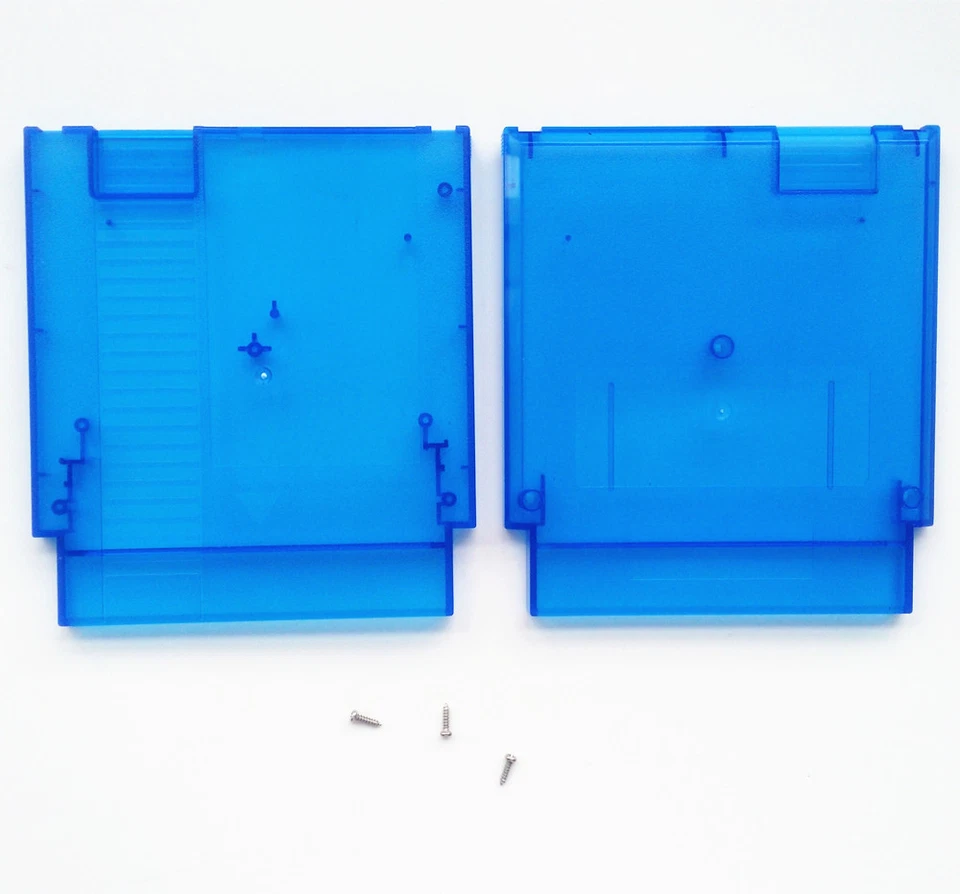 Clear Blue Case Cartridge Shell Cover For Nintendo Entertainment System NES - Image 3 of 4