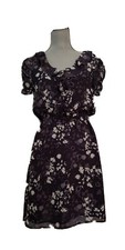 EUC Gap Gray Floral Print dress Size S