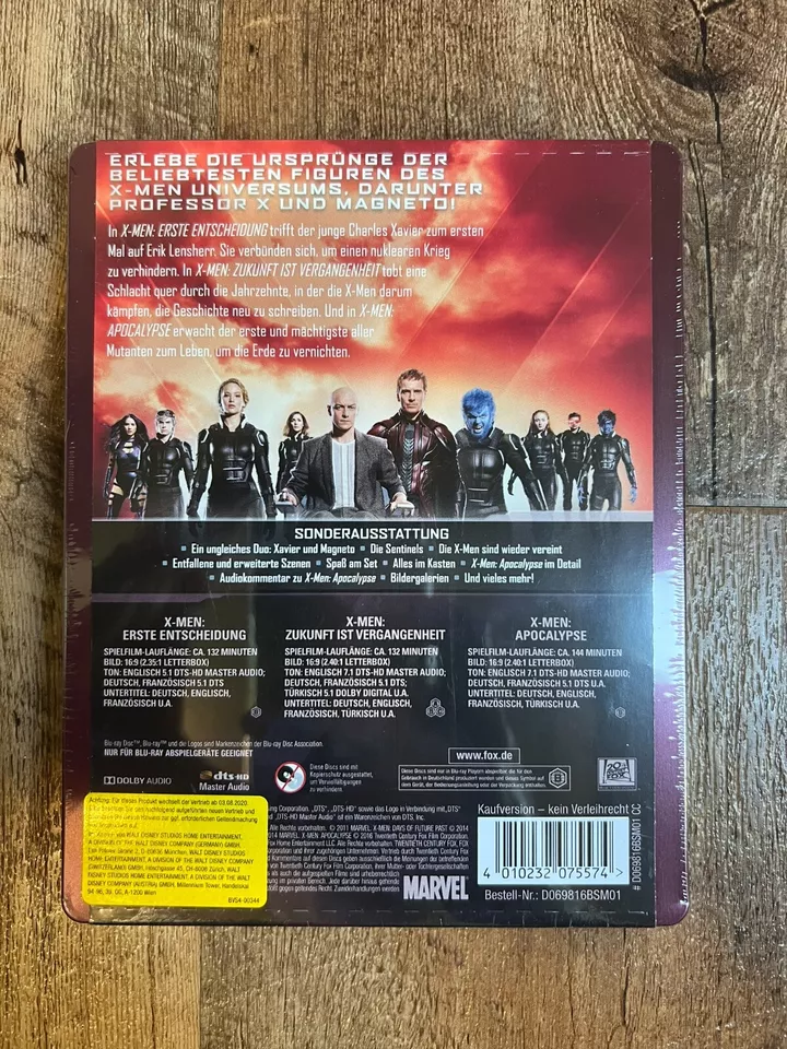 X-Men Trilogy - Volume 2 w. Steelbook (Blu-ray, EU Import, Region Free) - Image 2 of 4