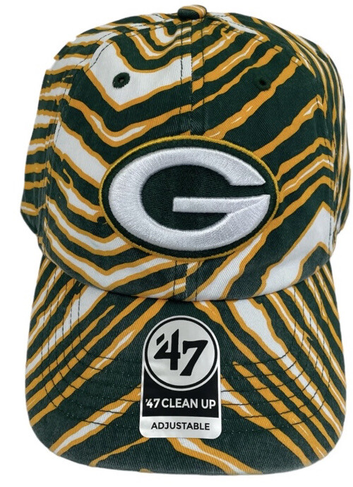 47 Brand MVP Green Bay Packers NFL Yellow Tiger Zubaz Clean