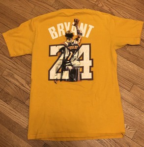 black and yellow kobe shirt