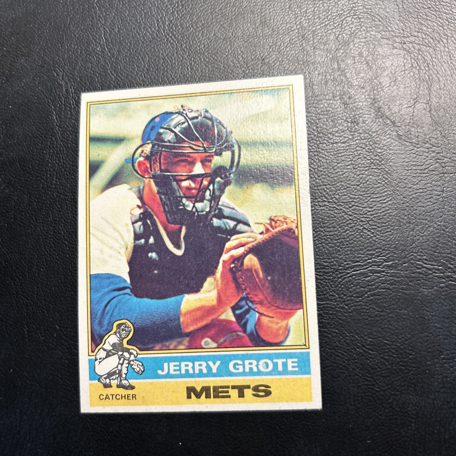 #143 Jerry Grote 1976 Topps  Baseball Card Cb7 new york mets 