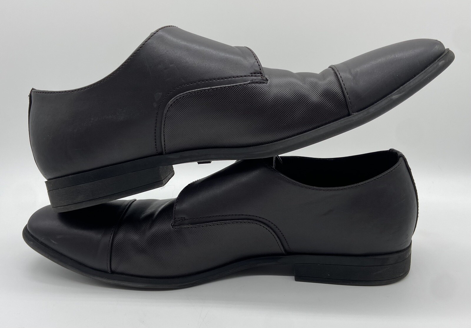 *LOT* Calvin Klein Men's Black Lace Up & Dark Brown Buckle Strap Dress Shoes; 10 thumbnail 15