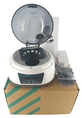 Lab Microcentrifuge with Speed 5000rpm Force 1680xg 2 in 1 Rotor LCD Display