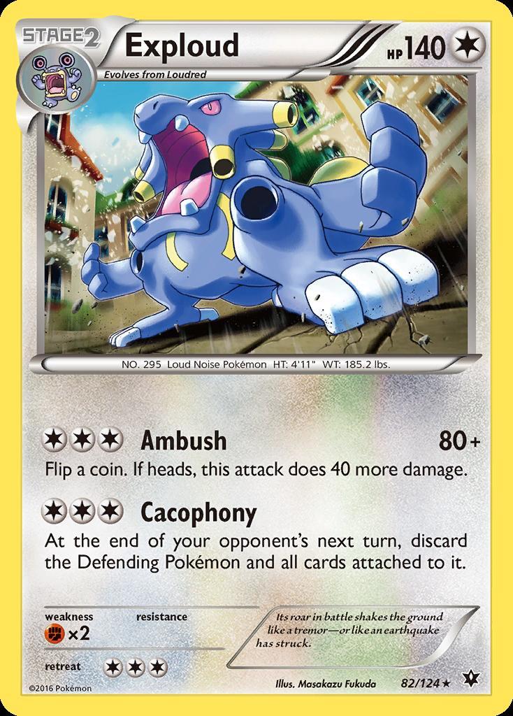 Pokemon Exploud (82/132) Fates Collide LP