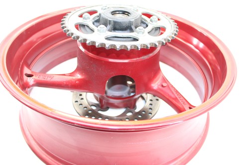 11-22 GSXR600/750 RARE RED REAR WHEEL BACK RIM TIRE GUARANTEED STRAIGHT RED - Picture 12 of 24
