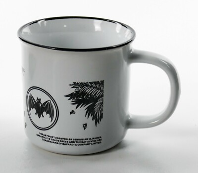 Bacardi Rum Tasse Glas Winter Hot Drinks Activation Cup Mug Weiß Keramik 7286