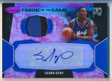 2020 Panini Certified Shawn Kemp Fabric Of The Game #FJ-SKP Autograph Patch /25