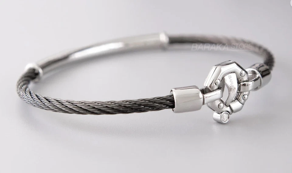 BARAKA Men's BR332221ROAC220002 Collection 316L Rose Gold Diamonds Bracelet - Image 4 of 4