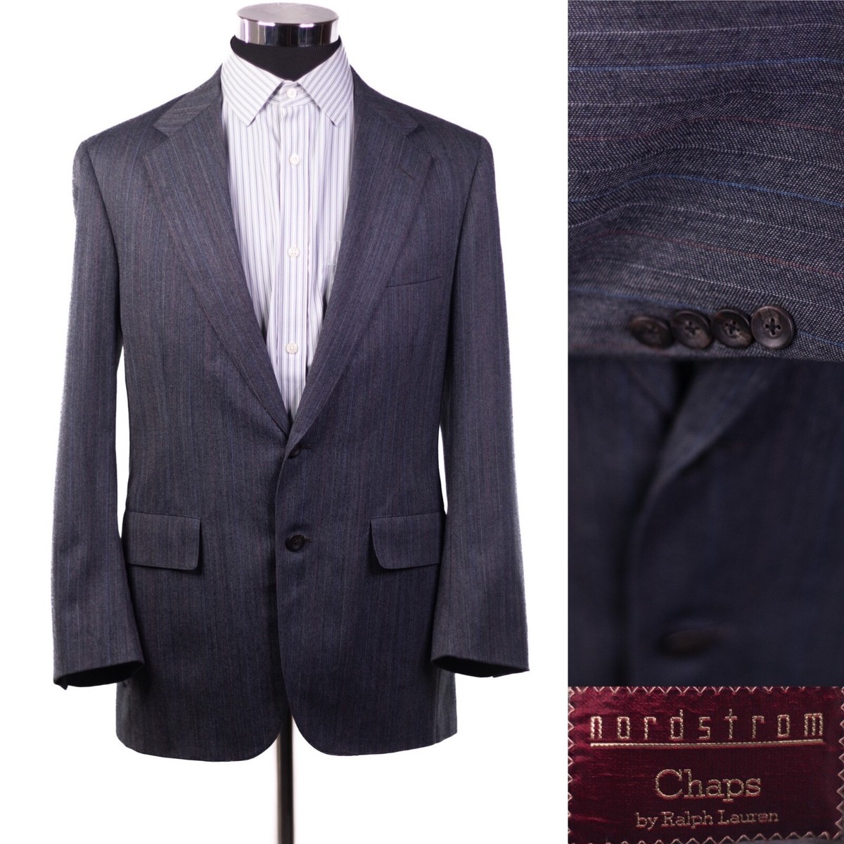 Nordstrom Chaps Ralph Lauren　Virgin Wool VINTAGE Nordstrom Chaps Ralph Lauren Mens Blazer Virgin Wool