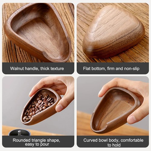 Wooden Coffee Bean Dosing Cup and Spray Bottle Kit Espresso Accessories Gift - Picture 4 of 21