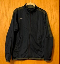 NWT Nike Boys Training Jacket Full Zip Blue with Green Trim Size XL MSR 50.